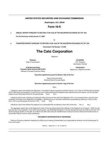 Thumbnail Cato Fashion 10-K Annual Report 