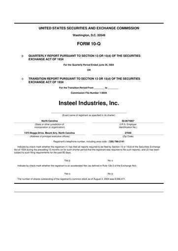 Thumbnail Insteel Industries 10-Q Quarterly Report FY 