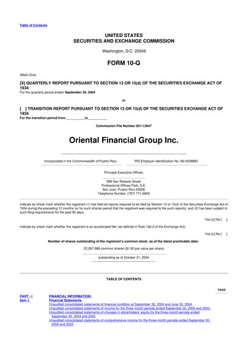 Thumbnail OFG Bancorp
 10-Q Quarterly Report FY 