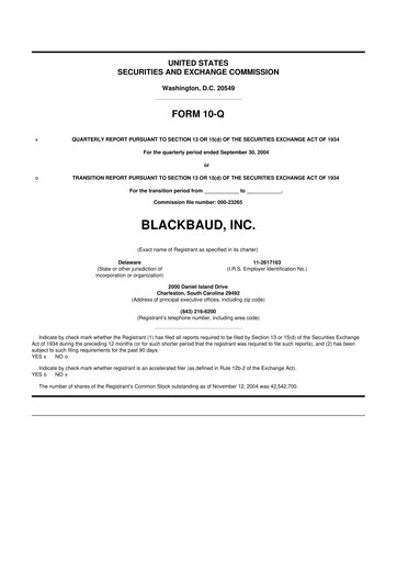 Thumbnail Blackbaud 10-Q Quarterly Report FY 
