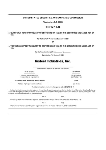 Thumbnail Insteel Industries 10-Q Quarterly Report FY 