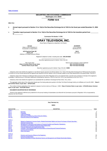 Thumbnail Gray Media
 10-K Annual Report 