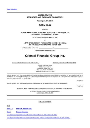 Thumbnail OFG Bancorp
 10-Q Quarterly Report FY 