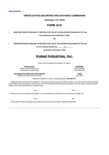 Thumbnail Insteel Industries 10-Q Quarterly Report FY 