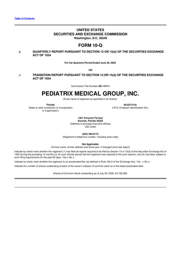 Thumbnail Pediatrix Medical Group 10-Q Quarterly Report FY 