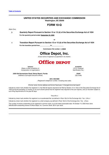 Thumbnail The ODP Corporation
 10-Q Quarterly Report FY 