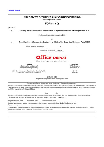 Thumbnail The ODP Corporation
 10-Q Quarterly Report FY 