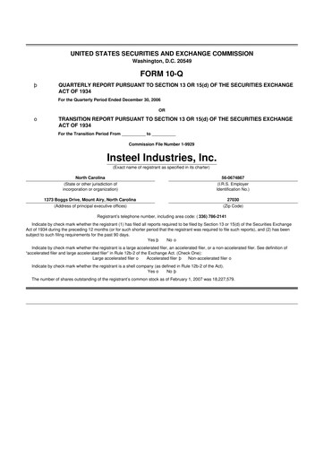 Thumbnail Insteel Industries 10-Q Quarterly Report FY 