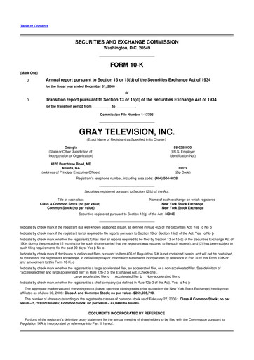 Thumbnail Gray Media
 10-K Annual Report 