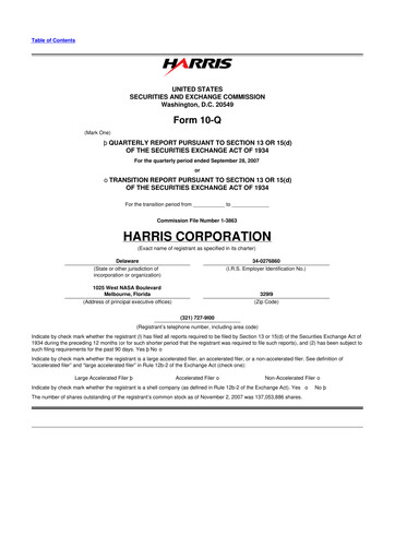 Thumbnail L3Harris Technologies 10-Q Quarterly Report FY 