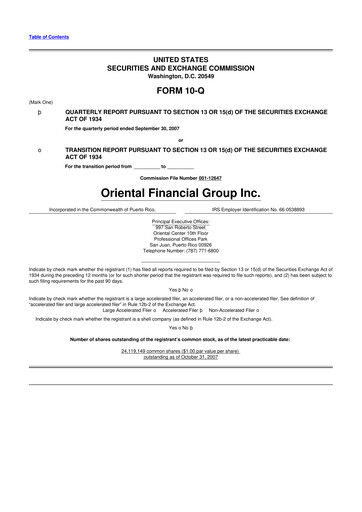 Thumbnail OFG Bancorp
 10-Q Quarterly Report FY 