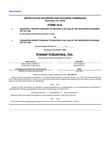 Thumbnail Insteel Industries 10-Q Quarterly Report FY 