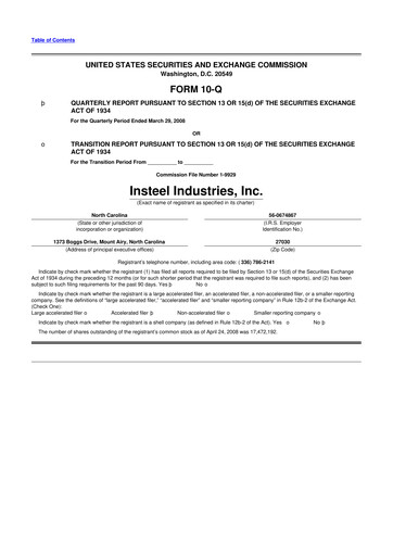 Thumbnail Insteel Industries 10-Q Quarterly Report FY 