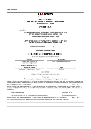 Thumbnail L3Harris Technologies 10-Q Quarterly Report FY 