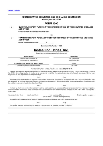 Thumbnail Insteel Industries 10-Q Quarterly Report FY 