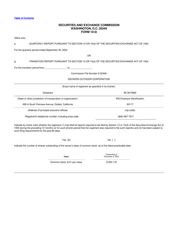 Thumbnail Deckers Brands 10-Q Quarterly Report FY 