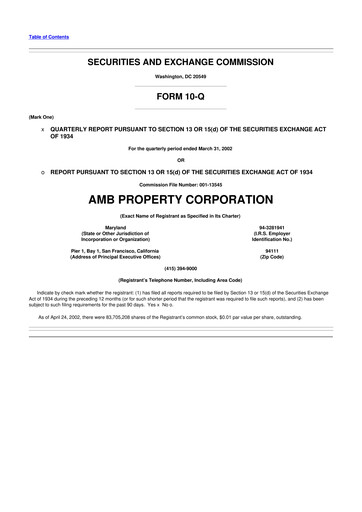 Thumbnail Prologis 10-Q Quarterly Report FY 