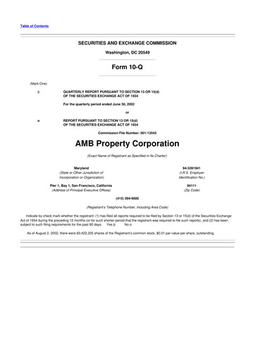 Thumbnail Prologis 10-Q Quarterly Report FY 