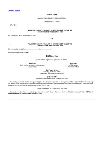 Thumbnail Lineage Cell Therapeutics
 10-Q Quarterly Report FY 