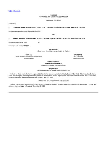 Thumbnail Lineage Cell Therapeutics
 10-Q Quarterly Report FY 