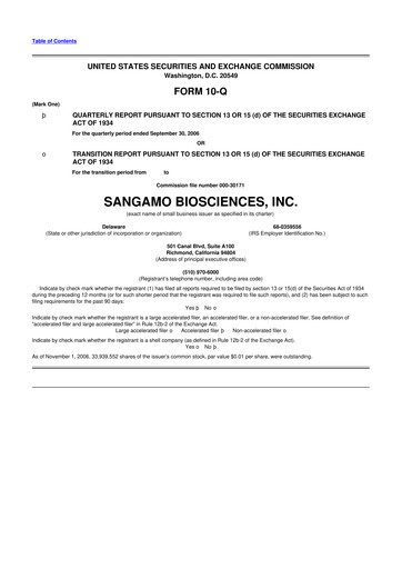 Thumbnail Sangamo Therapeutics
 10-Q Quarterly Report FY 