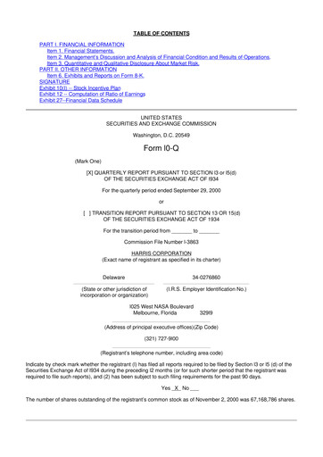 Thumbnail L3Harris Technologies 10-Q Quarterly Report FY 
