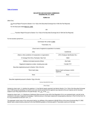 Thumbnail Transcat 10-K Annual Report 