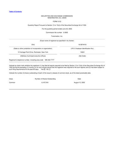 Thumbnail Transcat 10-Q Quarterly Report FY 