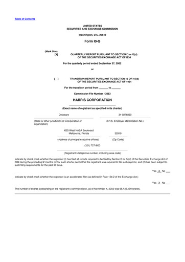 Thumbnail L3Harris Technologies 10-Q Quarterly Report FY 