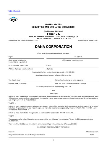Thumbnail Dana Incorporated 10-K Annual Report 