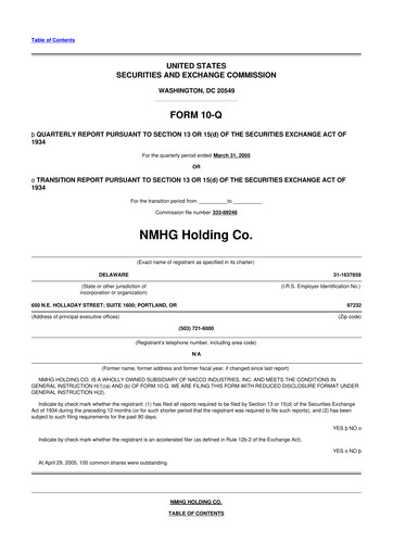 Thumbnail Hyster-Yale Materials Handling 10-Q Quarterly Report FY 