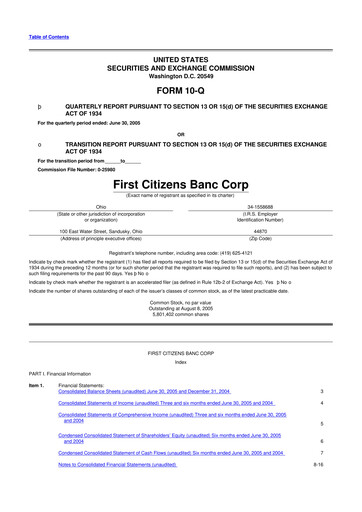 Vorschaubild Civista Bancshares
 10-Q Quartalsbericht  