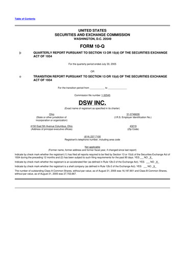 Thumbnail Designer Brands
 10-Q Quarterly Report FY 