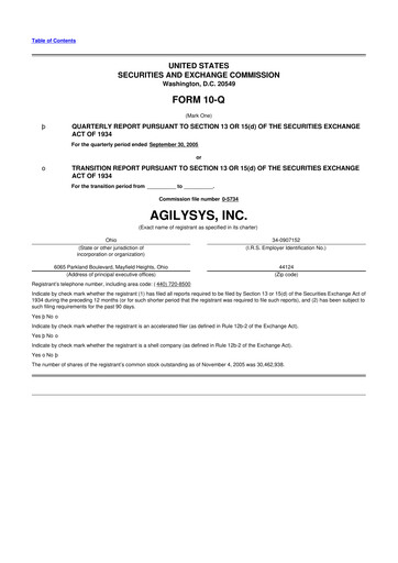 Thumbnail Agilysys 10-Q Quarterly Report FY 
