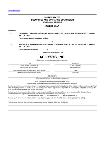 Thumbnail Agilysys 10-Q Quarterly Report FY 