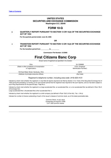 Vorschaubild Civista Bancshares
 10-Q Quartalsbericht  