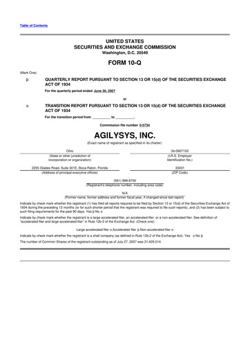 Thumbnail Agilysys 10-Q Quarterly Report FY 