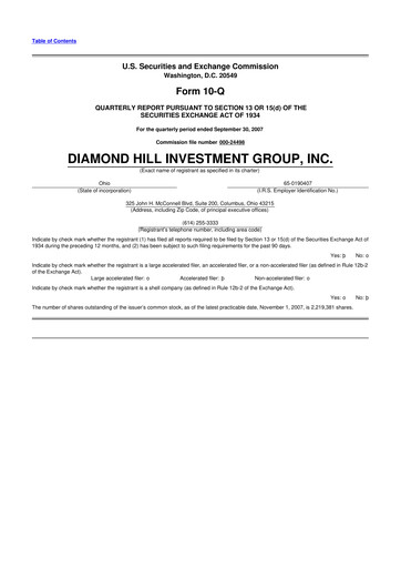 Thumbnail Diamond Hill Investment Group 10-Q Quarterly Report FY 