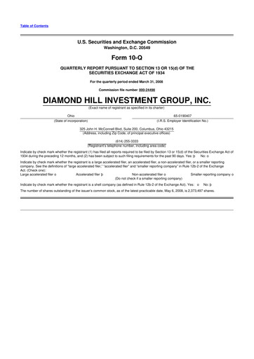 Thumbnail Diamond Hill Investment Group 10-Q Quarterly Report FY 