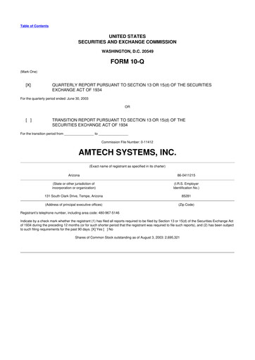 Thumbnail Amtech Systems 10-Q Quarterly Report FY 