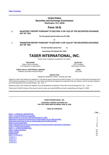 Thumbnail Axon Enterprise
 10-Q Quarterly Report FY 