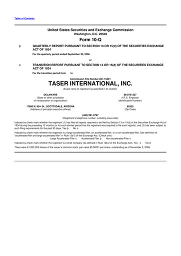 Thumbnail Axon Enterprise
 10-Q Quarterly Report FY 