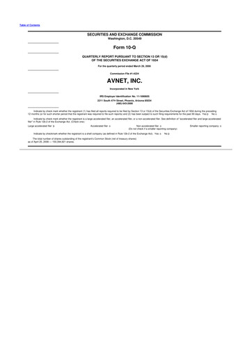 Thumbnail Avnet 10-Q Quarterly Report FY 