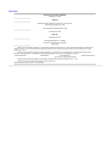 Thumbnail Avnet 10-Q Quarterly Report FY 