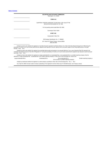 Thumbnail Avnet 10-Q Quarterly Report FY 