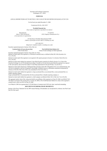 Thumbnail Western New England Bancorp 10-K Annual Report 