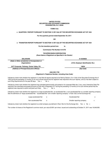 Thumbnail TechPrecision 10-Q Quarterly Report FY2012 