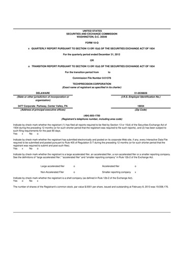 Thumbnail TechPrecision 10-Q Quarterly Report FY2013 