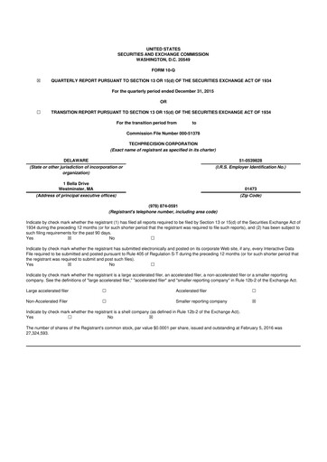 Thumbnail TechPrecision 10-Q Quarterly Report FY2016 