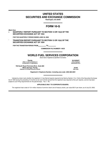 Thumbnail World Kinect 10-Q Quarterly Report FY 